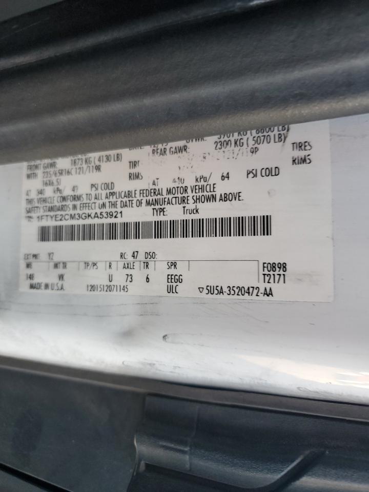 2016 Ford Transit T-150 Delivery Van VIN: 1FTYE2CM3GKA53921 Lot: 85398805