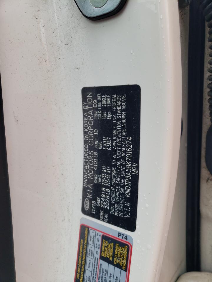 2019 Kia Soul + VIN: KNDJP3A58K7016274 Lot: 86296125