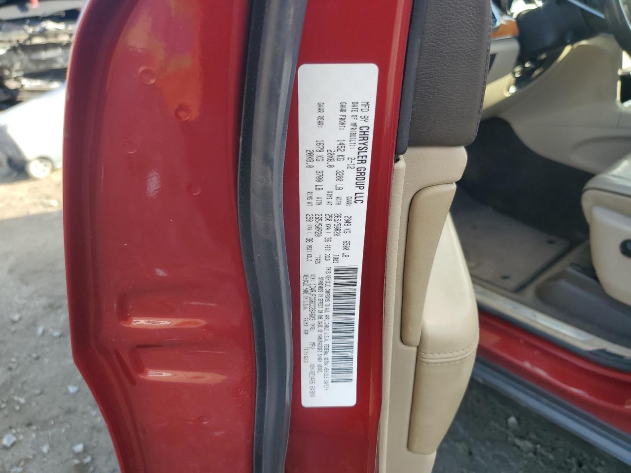 2012 Jeep Grand Cherokee Overland VIN: 1C4RJFCG6CC264603 Lot: 85195365