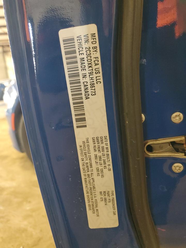 2020 Dodge Charger Police VIN: 2C3CDXKT9LH186773 Lot: 85144905