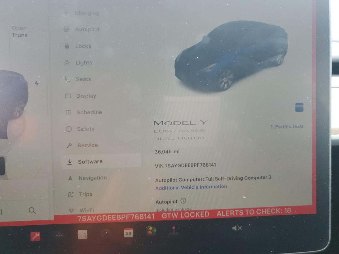 2023 Tesla Model Y VIN: 7SAYGDEE8PF768141 Lot: 89679705