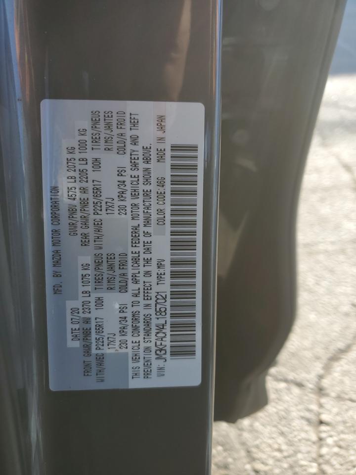 2020 Mazda Cx-5 Touring VIN: JM3KFACM4L1857021 Lot: 86714285