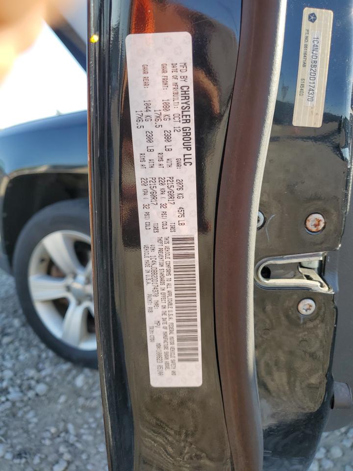 2013 Jeep Compass Sport VIN: 1C4NJDBB2DD174370 Lot: 84552895