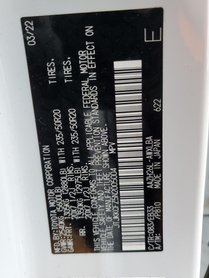 2022 Lexus Nx 450H VIN: JTJKKCFZ5N2005004 Lot: 81930655
