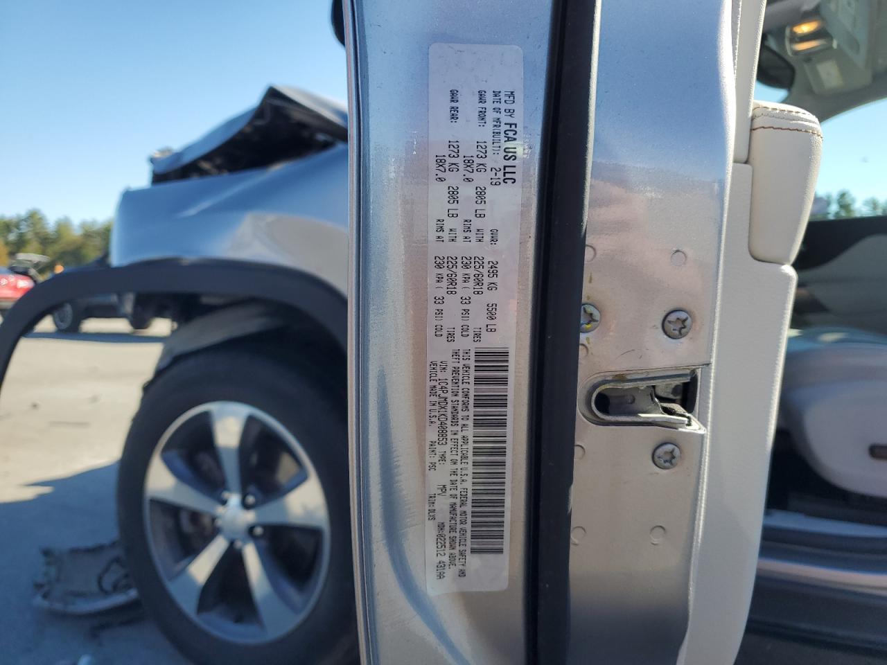 2019 Jeep Cherokee Limited VIN: 1C4PJMDX1KD408853 Lot: 84940445