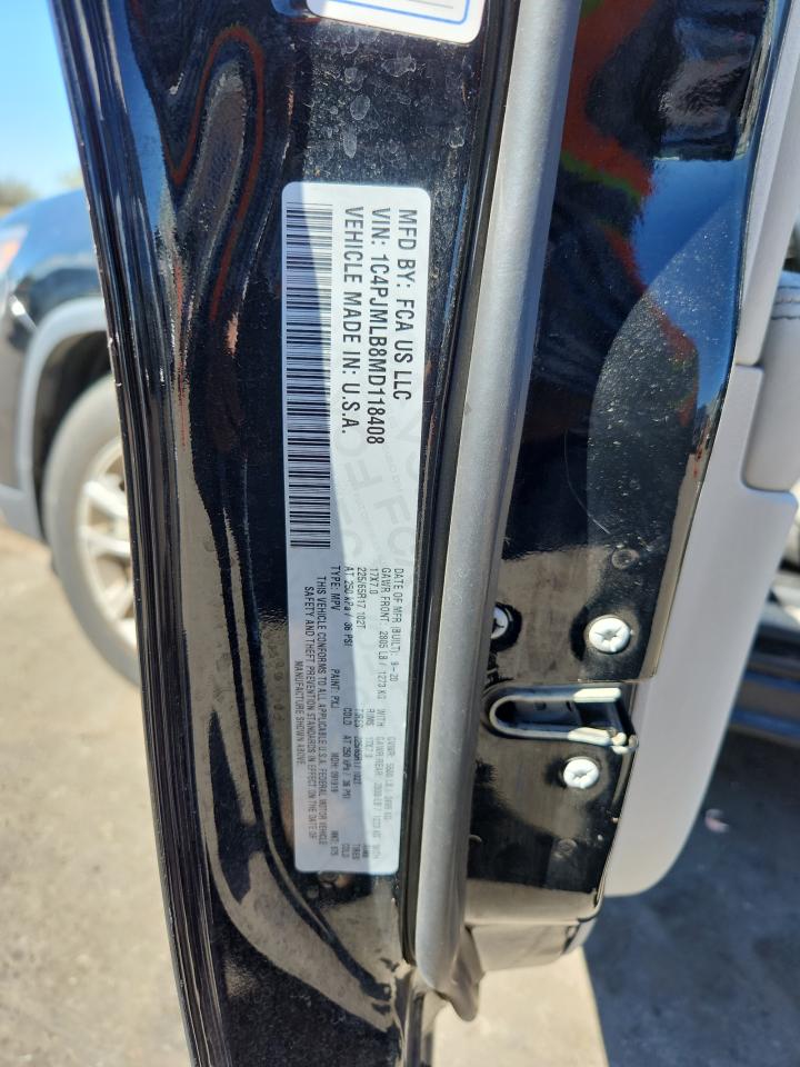 2021 Jeep Cherokee Latitude Plus VIN: 1C4PJMLB8MD118408 Lot: 84070055