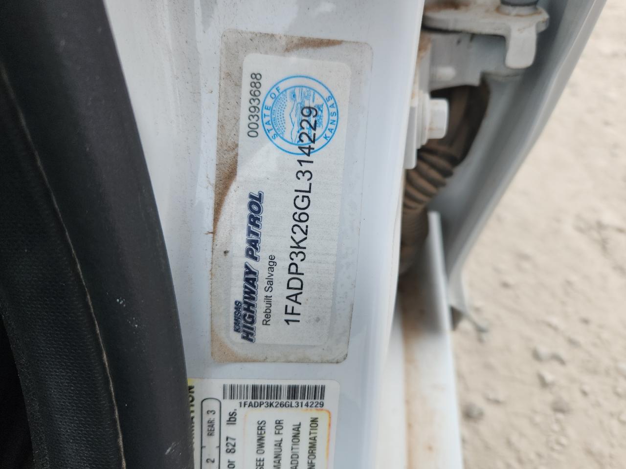 2016 Ford Focus Se VIN: 1FADP3K26GL314229 Lot: 91088355