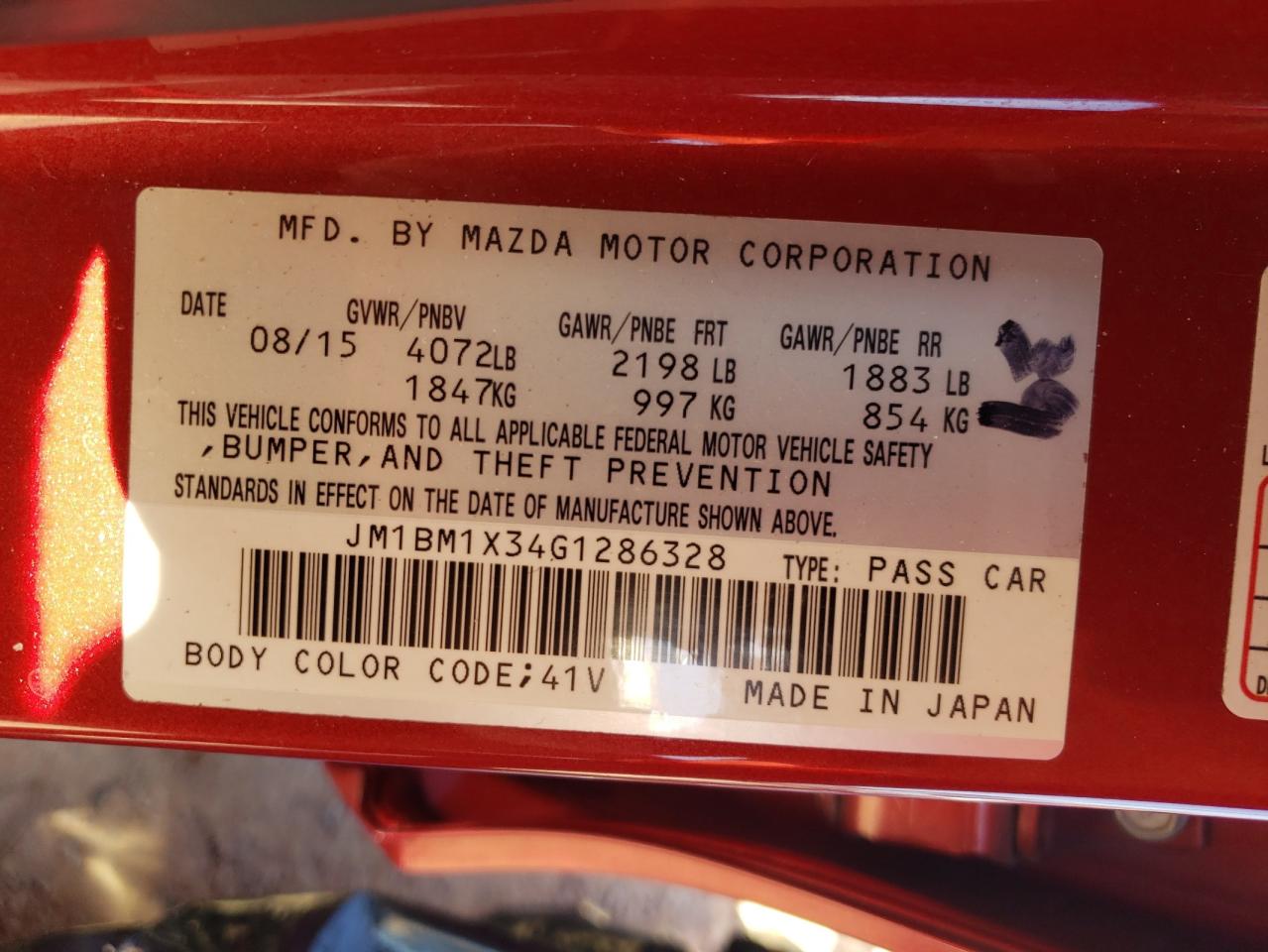 2016 Mazda 3 Grand Touring VIN: JM1BM1X34G1286328 Lot: 84814445