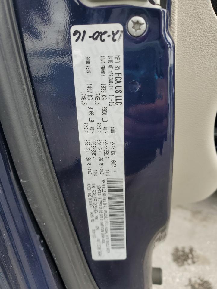 2016 Chrysler Town & Country Touring VIN: 2C4RC1BG1GR214834 Lot: 81988435