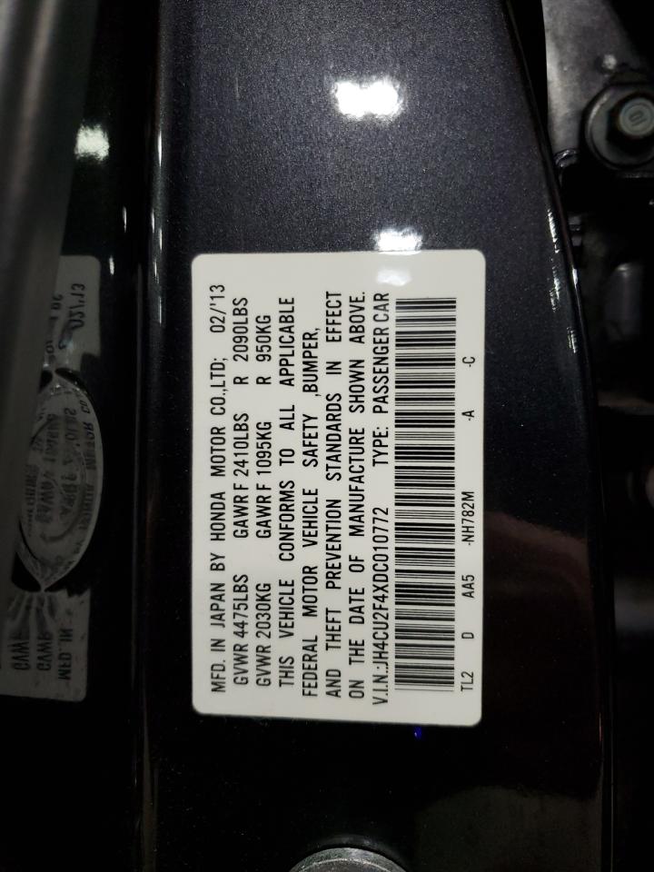 2013 Acura Tsx VIN: JH4CU2F4XDC010772 Lot: 90522335