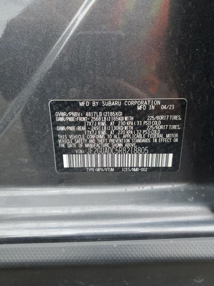 2024 Subaru Crosstrek Premium VIN: JF2GUADC5R8218805 Lot: 84975355