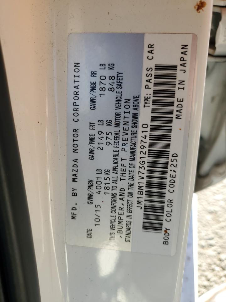 2016 Mazda 3 Touring VIN: JM1BM1V73G1297410 Lot: 85422545