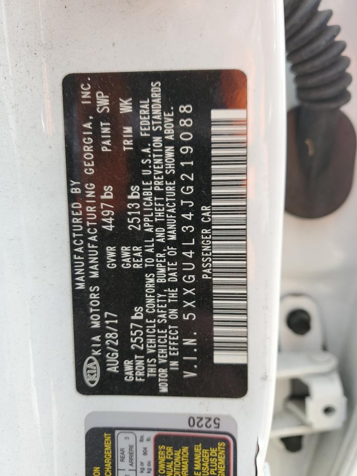 2018 Kia Optima Ex VIN: 5XXGU4L34JG219088 Lot: 85683685