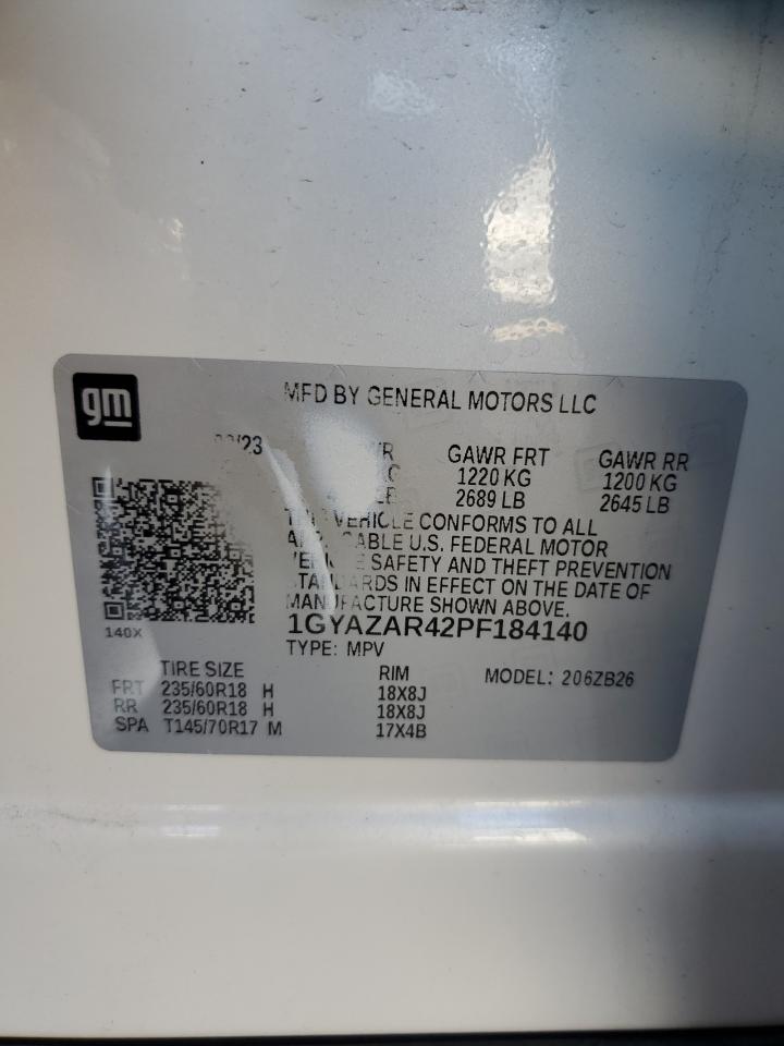 2023 Cadillac Xt4 Luxury VIN: 1GYAZAR42PF184140 Lot: 82725765