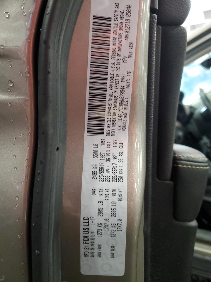 2017 Jeep Cherokee Latitude VIN: 1C4PJMCB8HW620944 Lot: 86879985