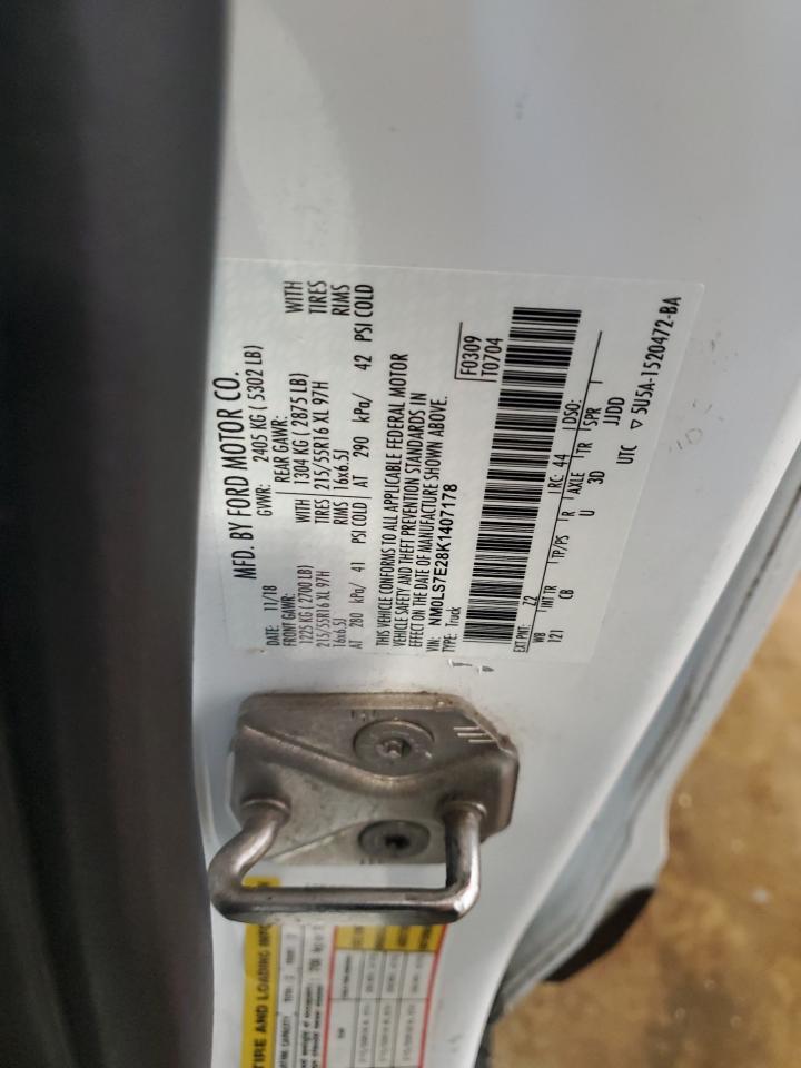 2019 Ford Transit Connect Xl VIN: NM0LS7E28K1407178 Lot: 84563095