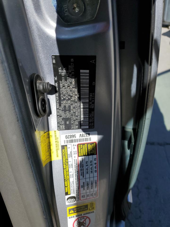 2011 Toyota Sienna Xle VIN: 5TDYK3DCXBS171647 Lot: 85867095