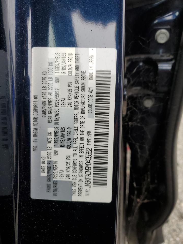 2021 Mazda Cx-5 Grand Touring VIN: JM3KFADM9M0405362 Lot: 90260395