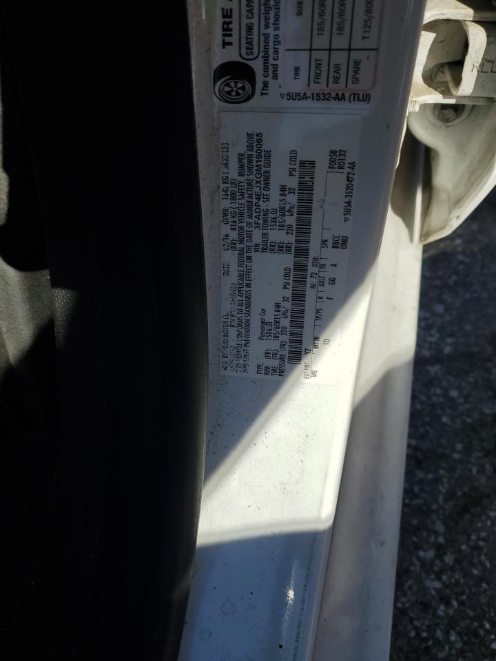 2016 Ford Fiesta Se VIN: 3FADP4EJXGM160065 Lot: 90813945