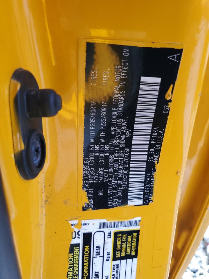 2016 Toyota Sienna VIN: 5TDZK3DC1GS704058 Lot: 85184565