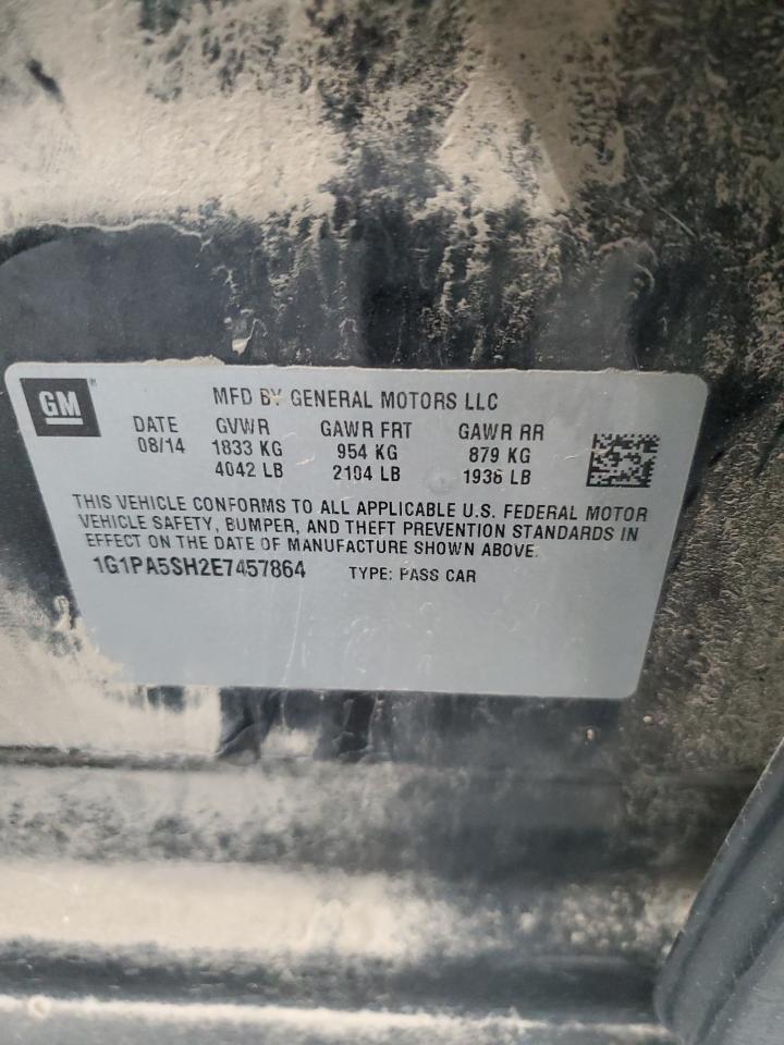 2014 Chevrolet Cruze Ls VIN: 1G1PA5SH2E7457864 Lot: 85175535