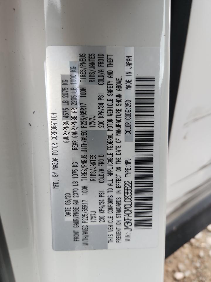 2020 Mazda Cx-5 Touring VIN: JM3KFACM0L0835622 Lot: 85718685