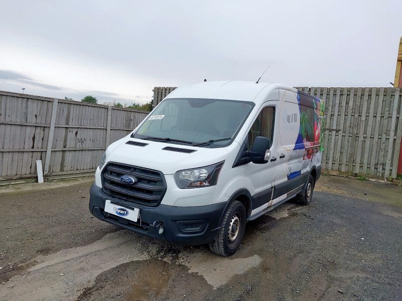 2021 FORD TRANSIT 350 LEADER ECOBLU 2.0 ECOBLUE 130PS H2 LEADER VAN for sale at Copart SANDWICH