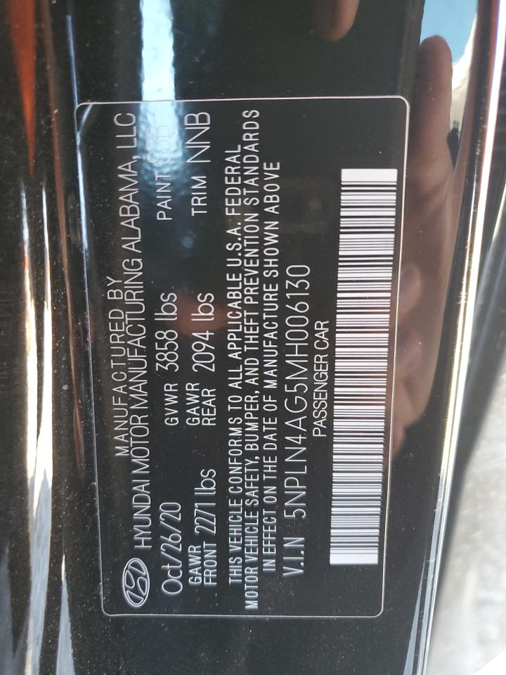 2021 Hyundai Elantra Sel VIN: 5NPLN4AG5MH006130 Lot: 86082505