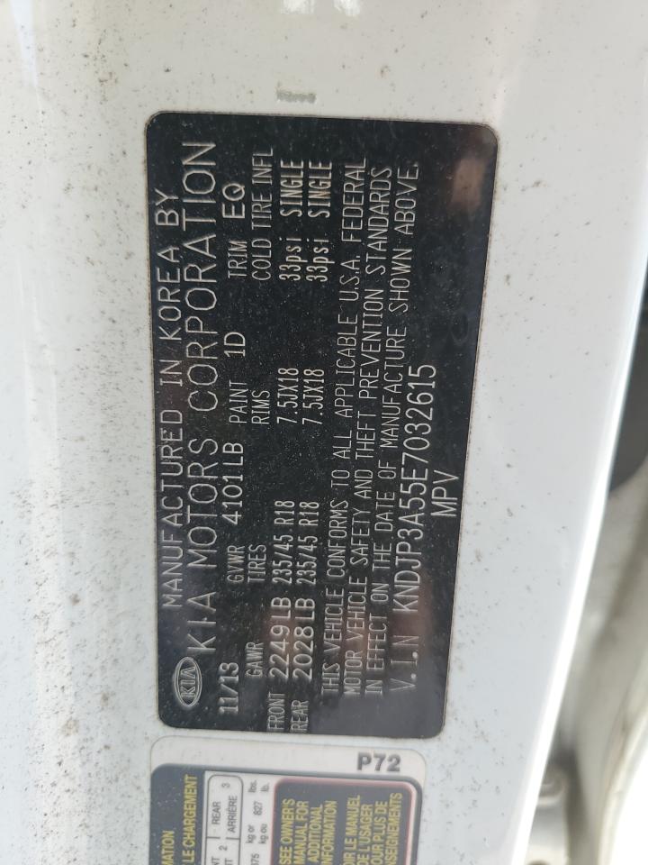 2014 Kia Soul + VIN: KNDJP3A55E7032615 Lot: 82395275