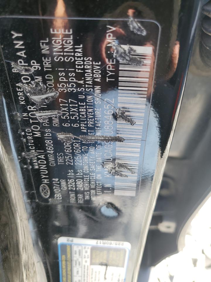 2014 Hyundai Tucson Gls VIN: KM8JUCAG9EU884652 Lot: 82206145