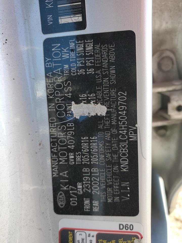 2017 Kia Niro Fe VIN: KNDCB3LC4H5049702 Lot: 82608445