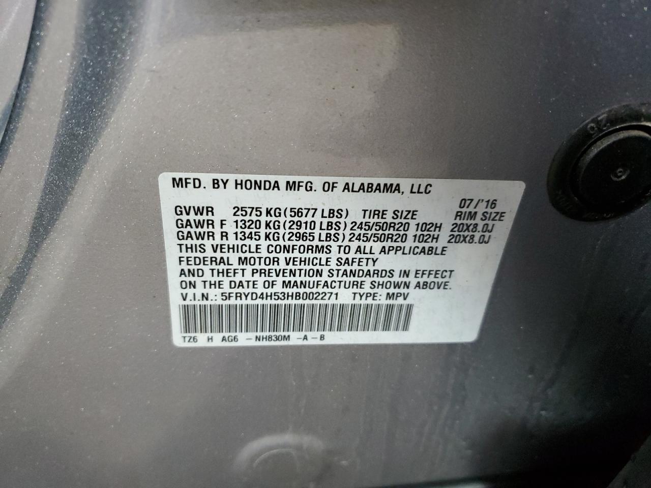 2017 Acura Mdx Technology VIN: 5FRYD4H53HB002271 Lot: 90432585