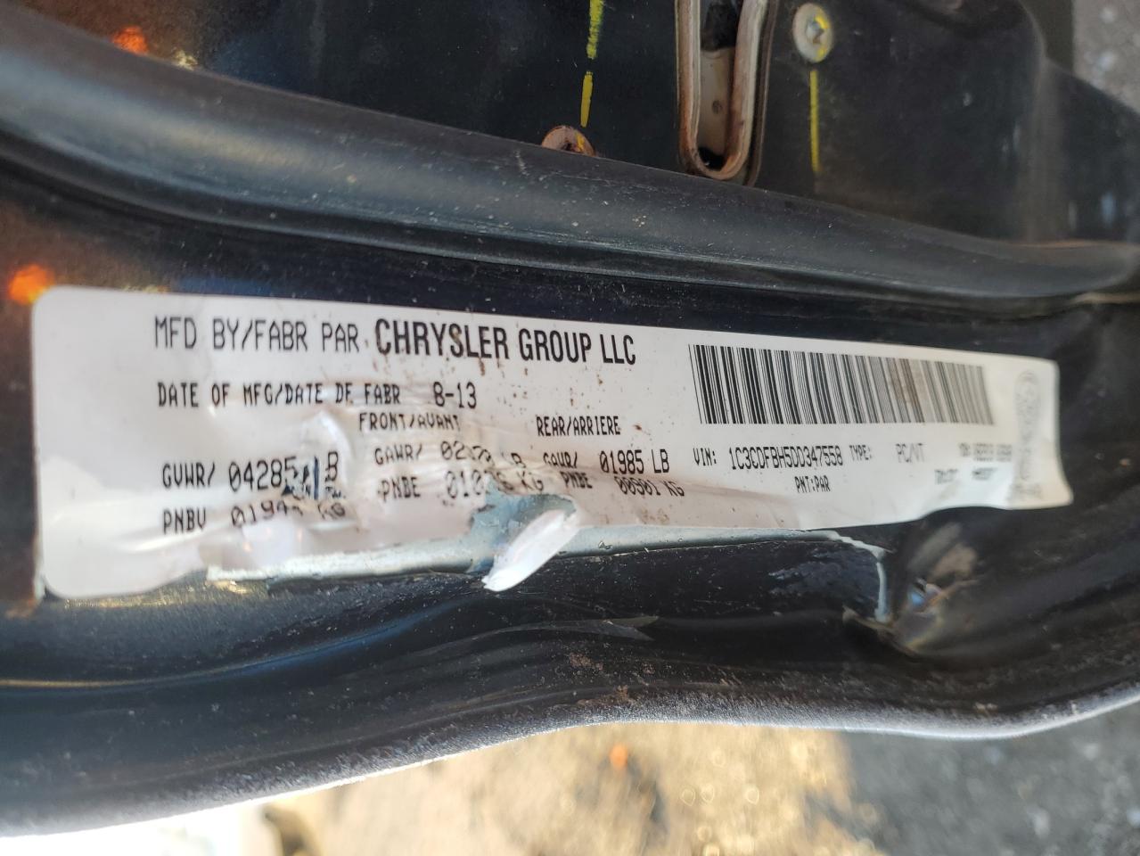 2013 Dodge Dart Sxt VIN: 1C3CDFBH5DD347558 Lot: 89725905