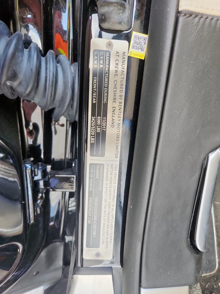 2018 Bentley Continental Gt VIN: SCBGU3ZA8JC067061 Lot: 86545755