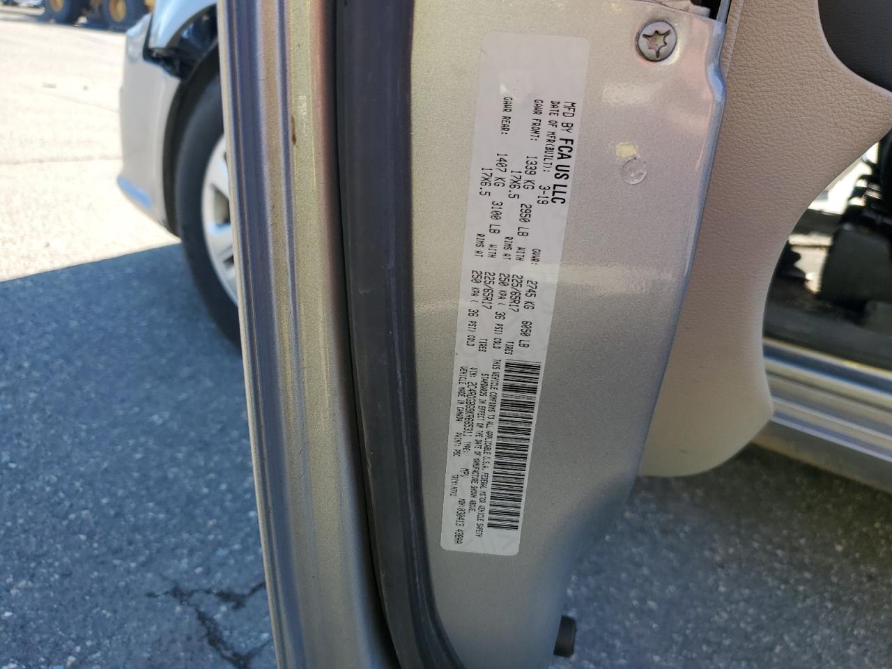 2019 Dodge Grand Caravan Se VIN: 2C4RDGBG9KR665311 Lot: 89618395