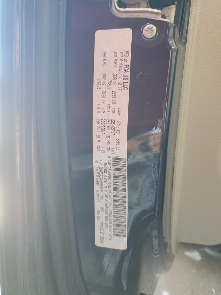 2017 Dodge Grand Caravan Sxt VIN: 2C4RDGCG4HR685232 Lot: 86666575