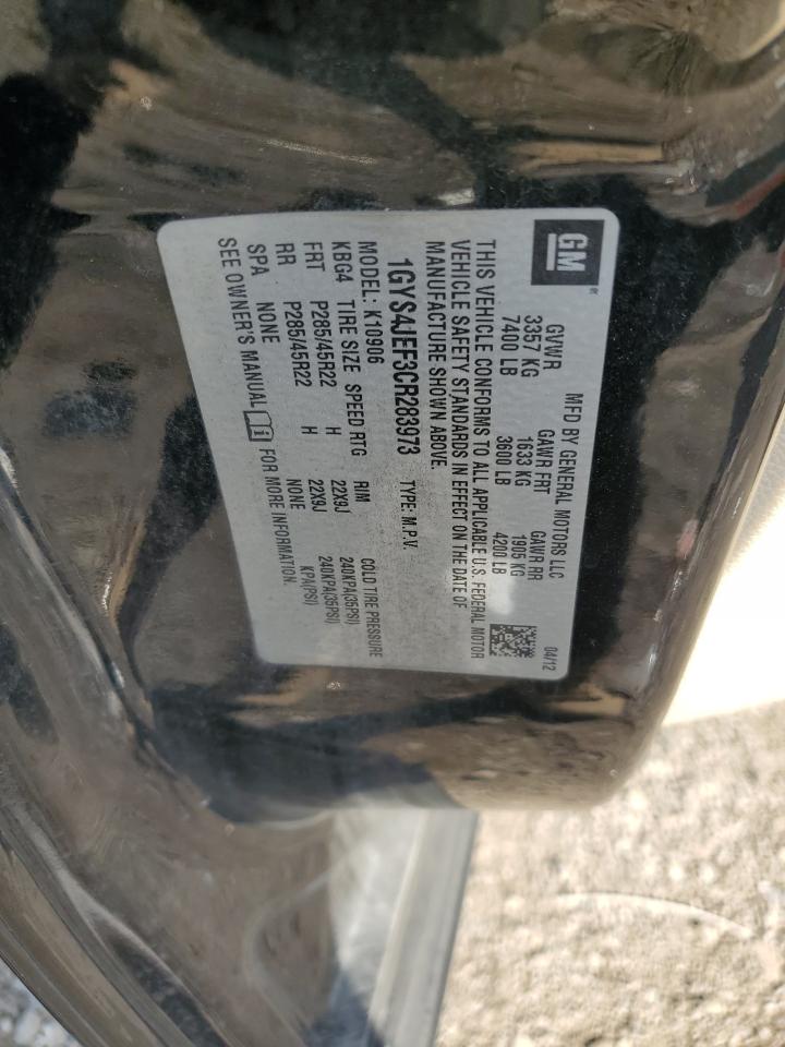 2012 Cadillac Escalade Esv Premium VIN: 1GYS4JEF3CR283973 Lot: 85146115