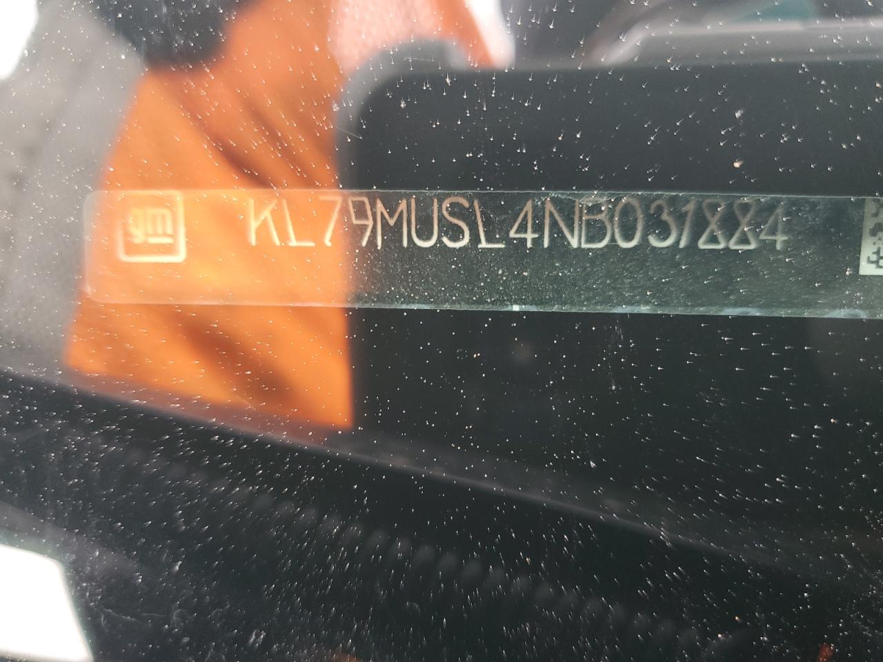 2022 Chevrolet Trailblazer Rs VIN: KL79MUSL4NB031884 Lot: 82186525