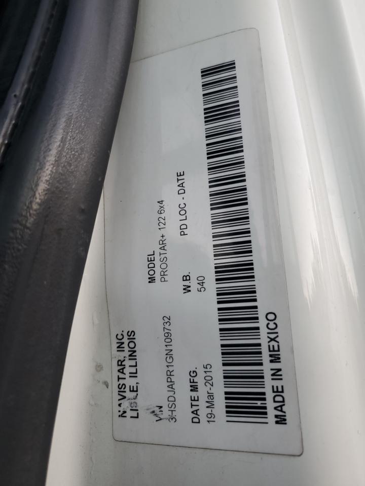 2016 International Prostar VIN: 3HSDJAPR1GN109732 Lot: 86883875