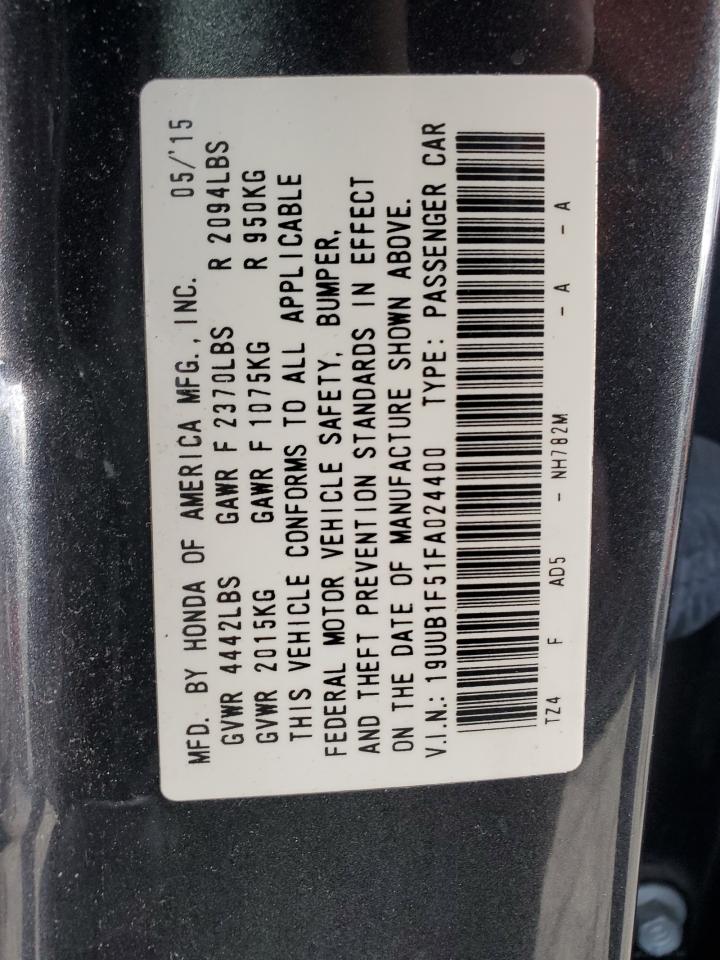 2015 Acura Tlx Tech VIN: 19UUB1F51FA024400 Lot: 82296715