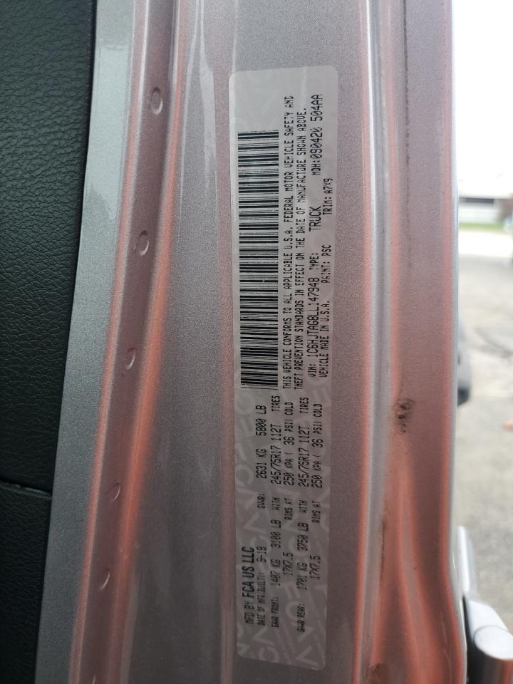 2020 Jeep Gladiator Sport VIN: 1C6HJTAG8LL147948 Lot: 87242795