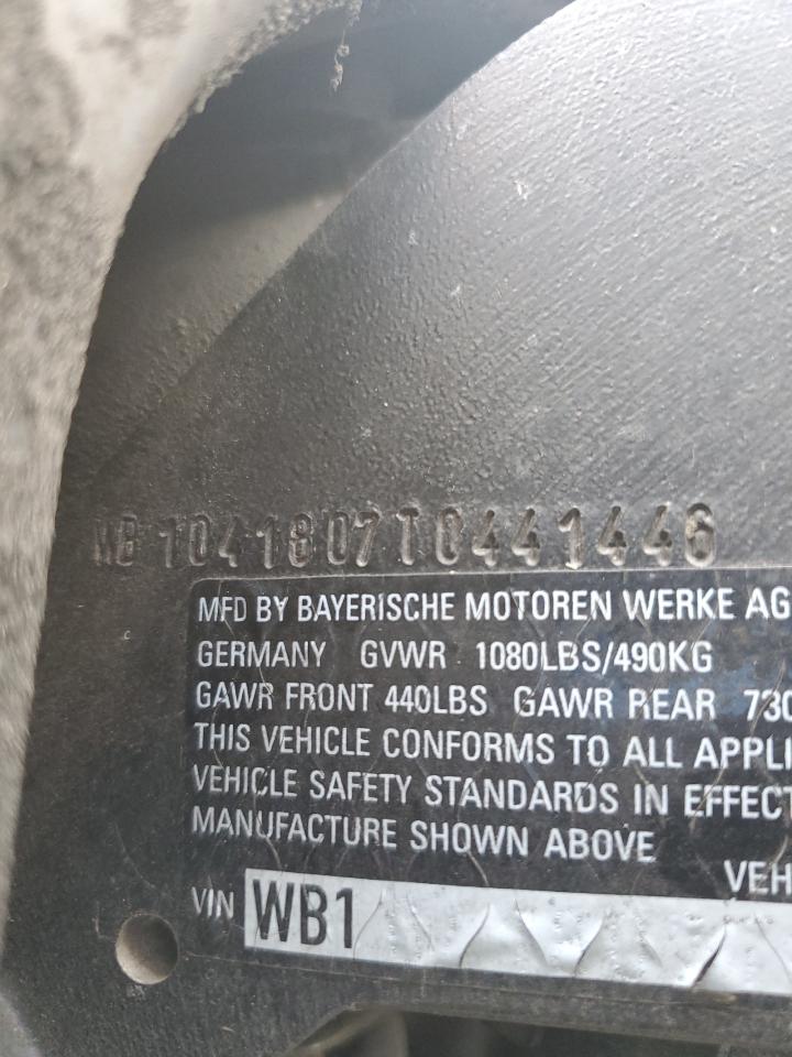 1996 BMW R1100 Rt VIN: WB1041807T0441445 Lot: 84021195