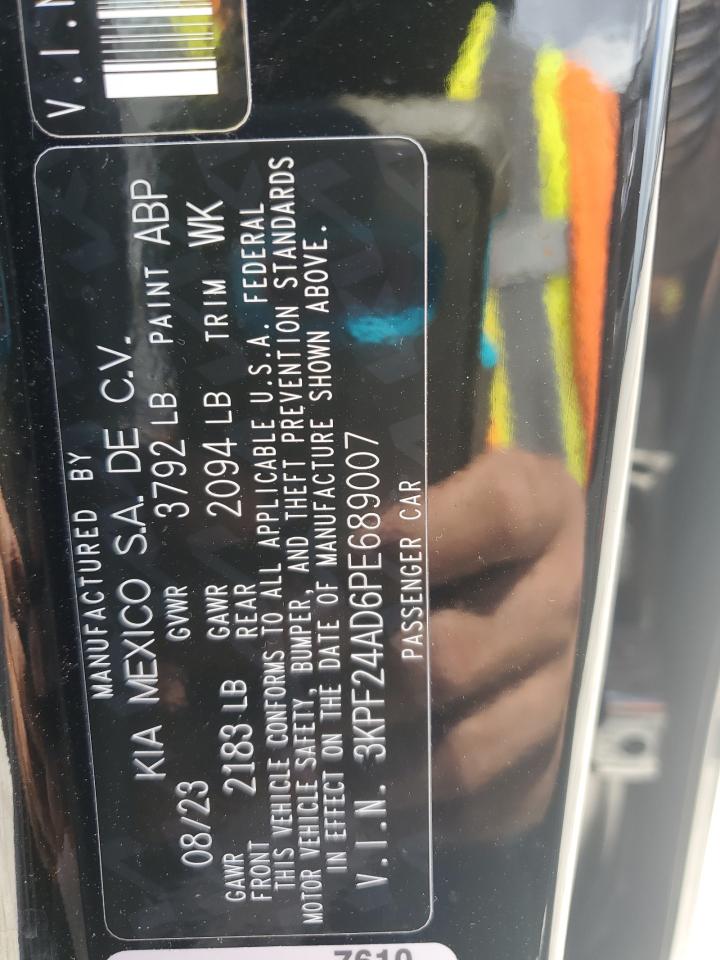 2023 Kia Forte Lx VIN: 3KPF24AD6PE689007 Lot: 87369805