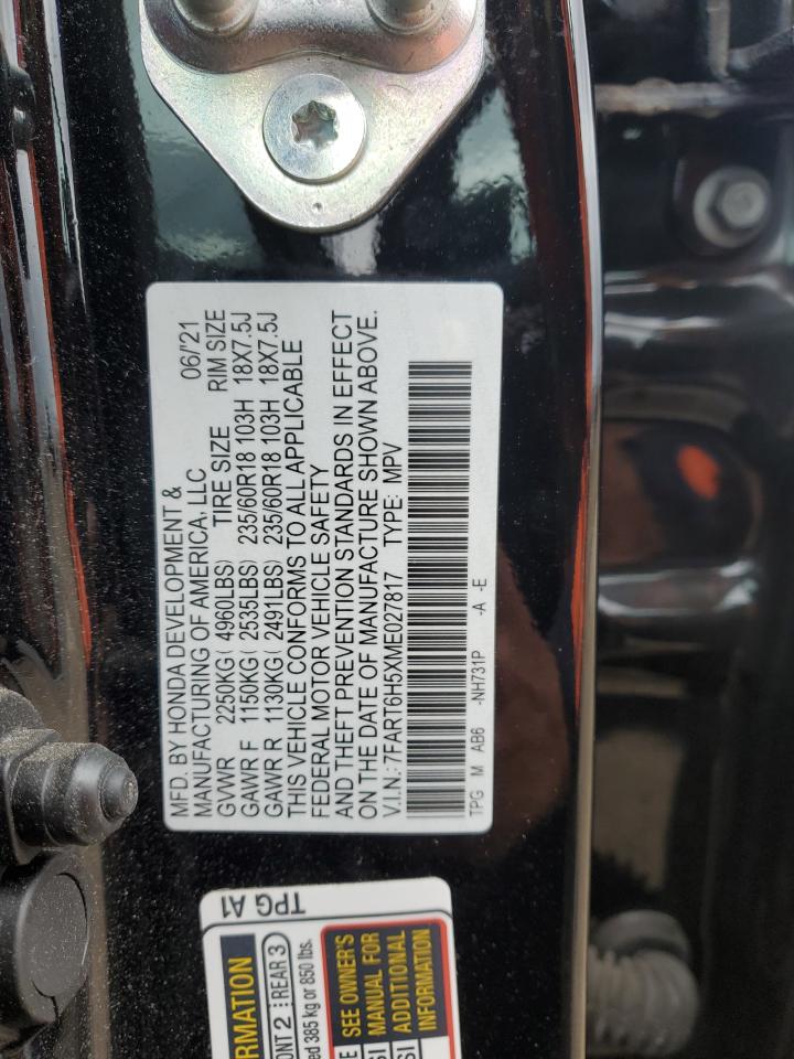 2021 Honda Cr-V Ex VIN: 7FART6H5XME027817 Lot: 87469855