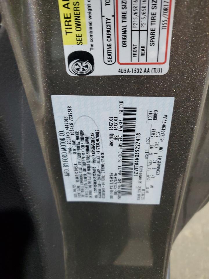 2005 Ford Mustang VIN: 1ZVFT84NX55227418 Lot: 84975425