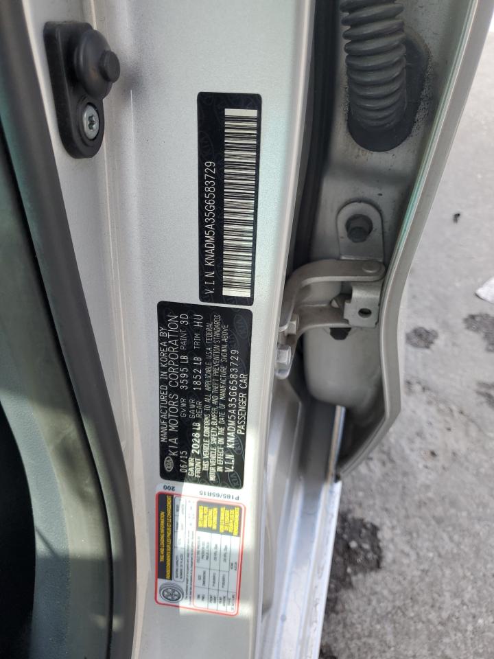 2016 Kia Rio Lx VIN: KNADM5A35G6583729 Lot: 90434435