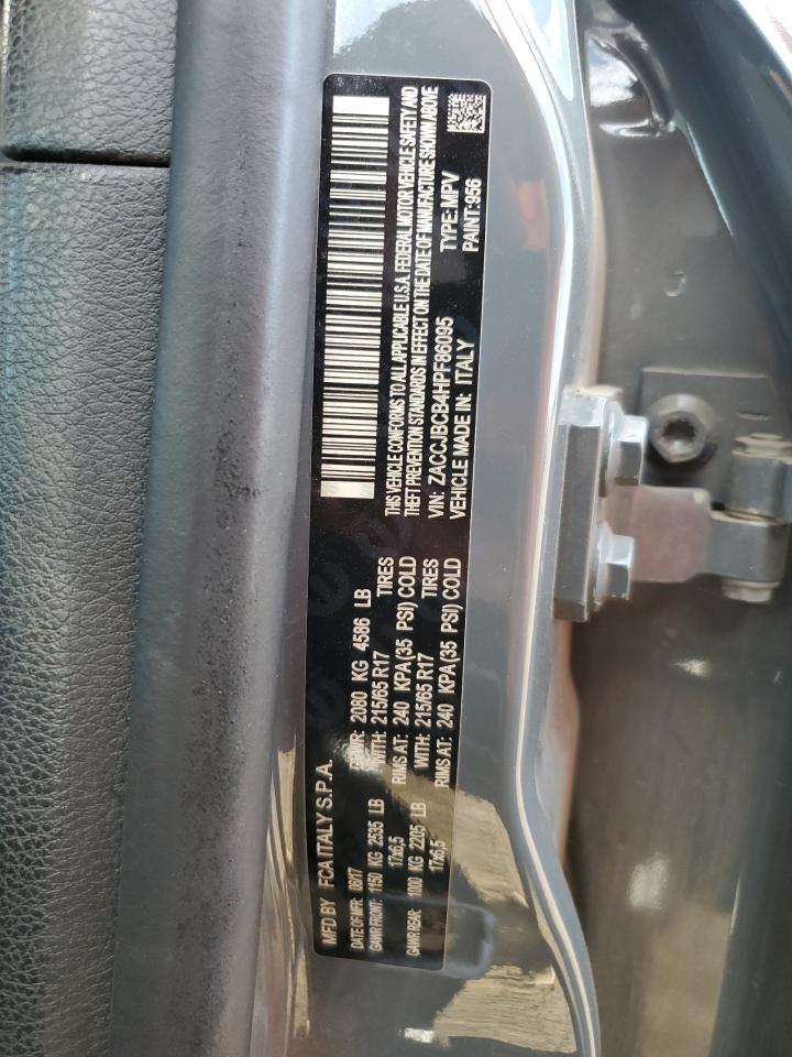 2017 Jeep Renegade Trailhawk VIN: ZACCJBCB4HPF86095 Lot: 85372865