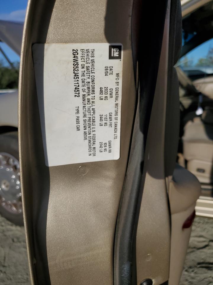 2005 Buick Century Custom VIN: 2G4WS52J451174572 Lot: 85318605