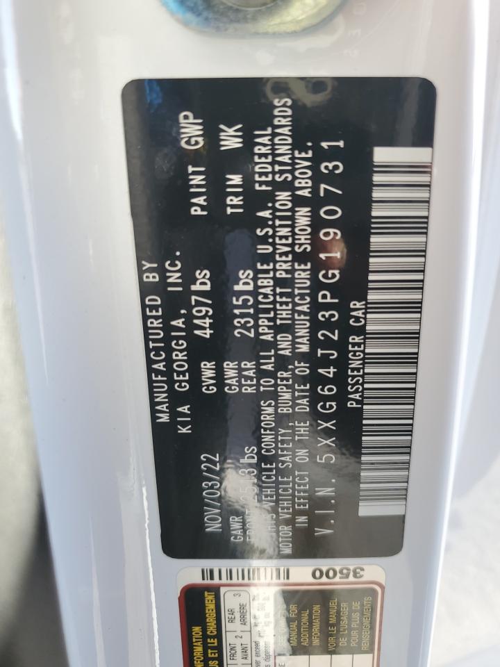 2023 Kia K5 Gt Line VIN: 5XXG64J23PG190731 Lot: 86077635