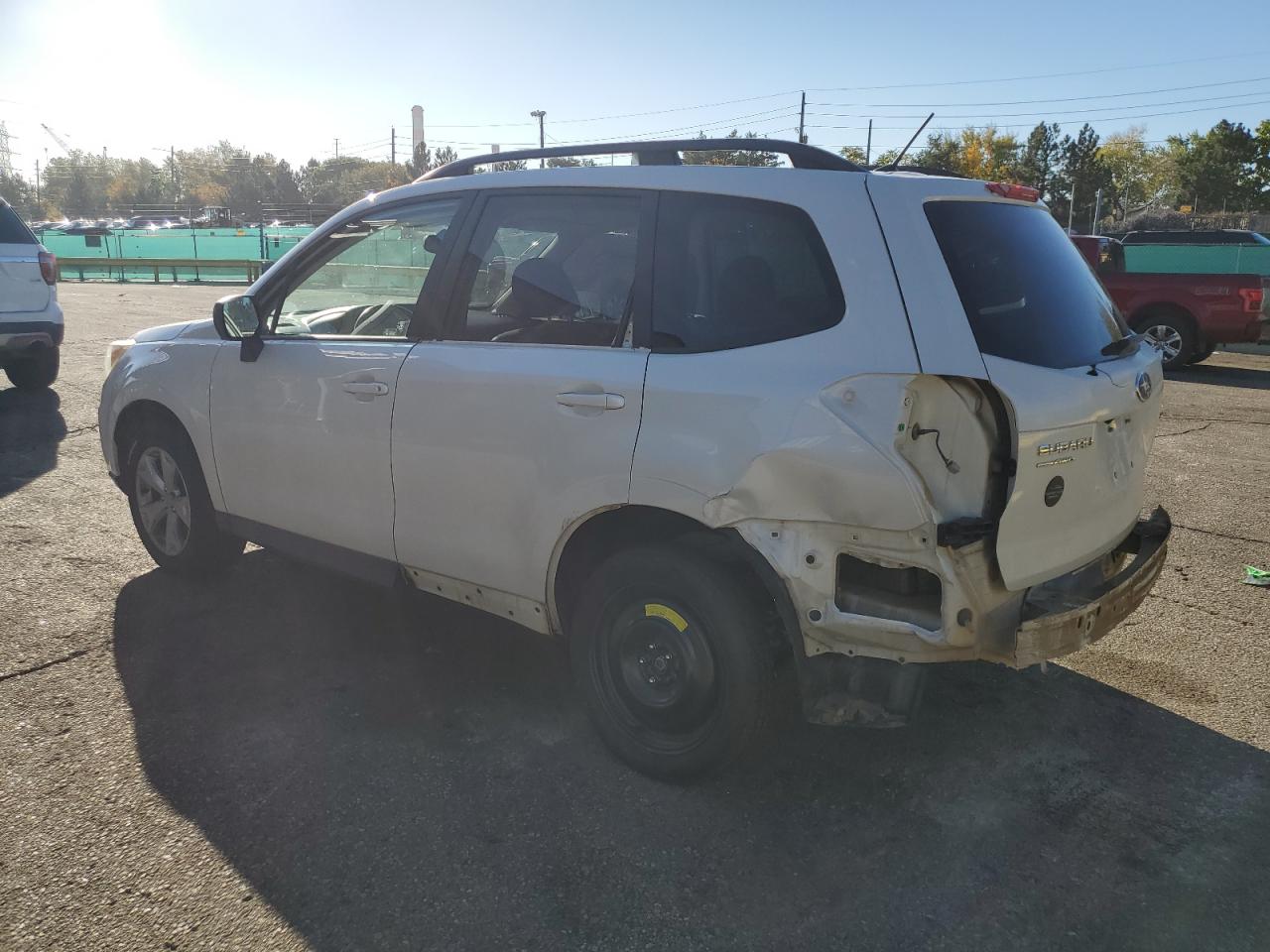 2015 Subaru Forester 2.5I Premium white suv gas JF2SJADC4FH464470 photo #3